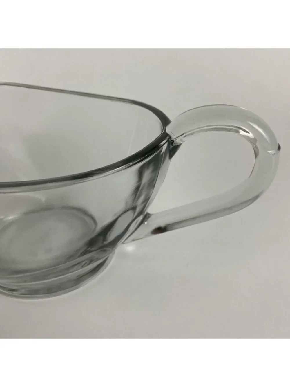 Anchor Hocking Clear Glass Gravy Boat Bowl With Handle - Made in the USA